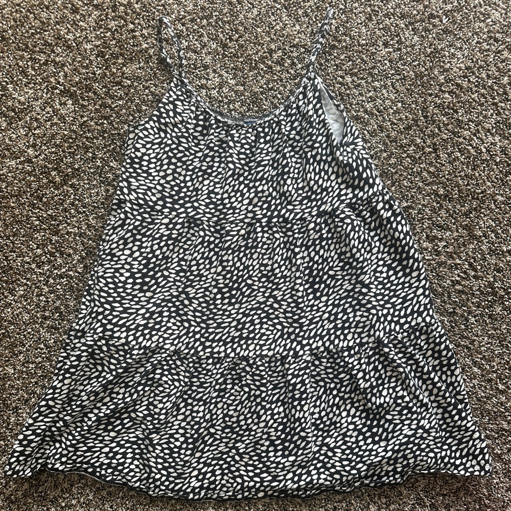 Old Navy Black and White Cami Dress
